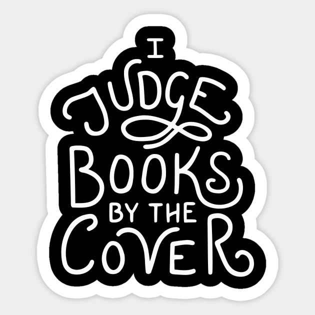 I Judge Books Sticker by BumbleBess